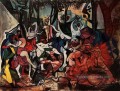 Bacchanales Triomphe Pan d apres Poussin 1944 cubiste Pablo Picasso
